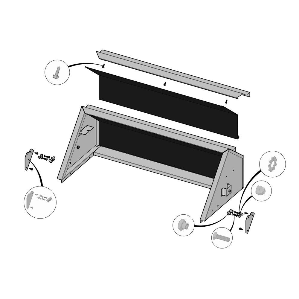Hood Assembly Diagram and Parts List for BI32PSS  Napoleon Built-In Cooking