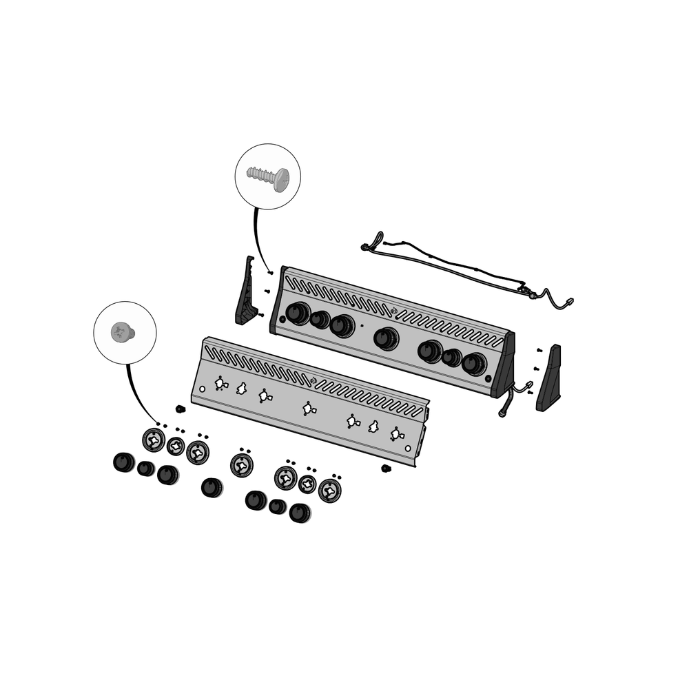 Control Panel Diagram and Parts List for RSE625RSIBNSS-1  Napoleon Built-In Cooking