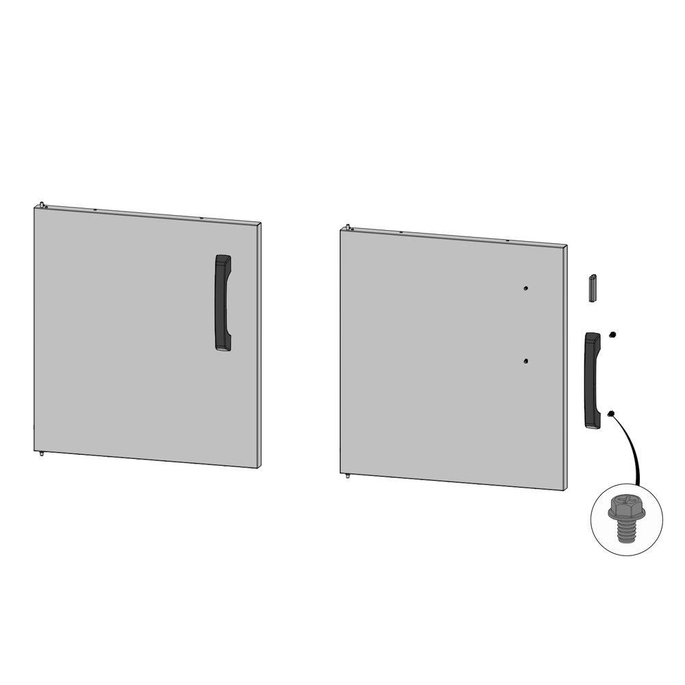 Door Diagram and Parts List for RSE425RSIBPSS-1  Napoleon Built-In Cooking
