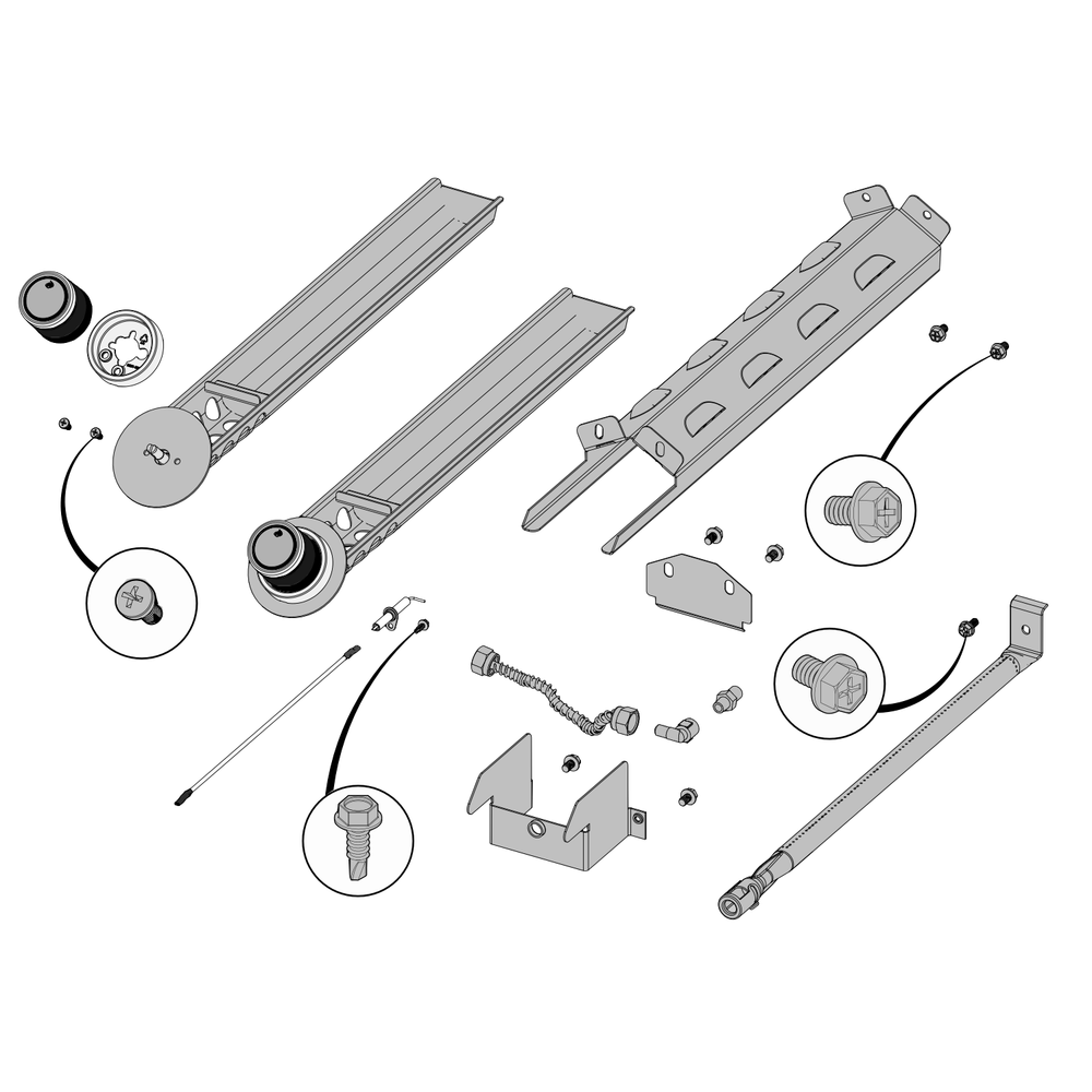 Smoker Diagram and Parts List for PRO825RSBINSS-3  Napoleon Built-In Cooking