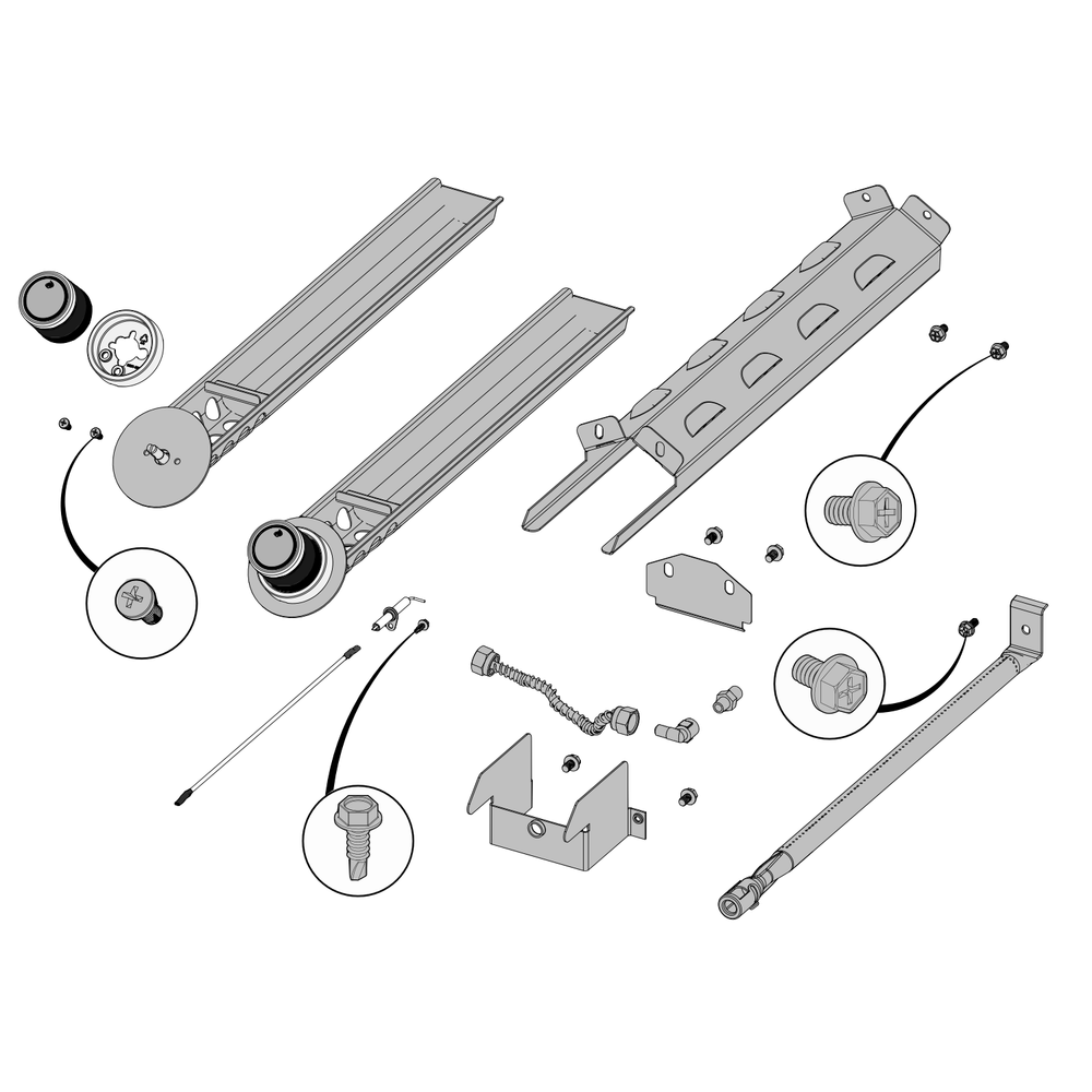 Smoker Diagram and Parts List for BIPRO825RBINSS-3  Napoleon Built-In Cooking