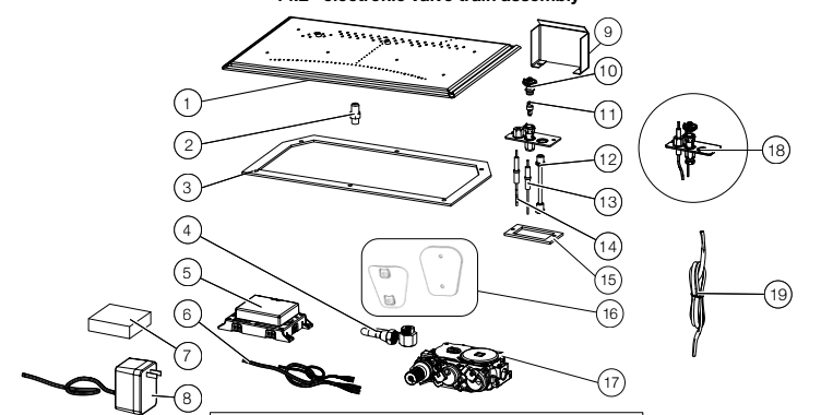 Section_2 Diagram and Parts List for B46NTRE  Napoleon Fireplace & Insert