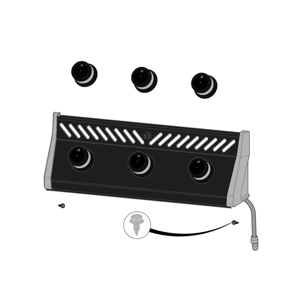 Control Panel Diagram and Parts List for R425PK-1  Napoleon Built-In Cooking