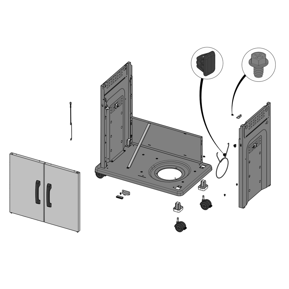 Cart Diagram and Parts List for RXT525SIBNSS-1  Napoleon Built-In Cooking