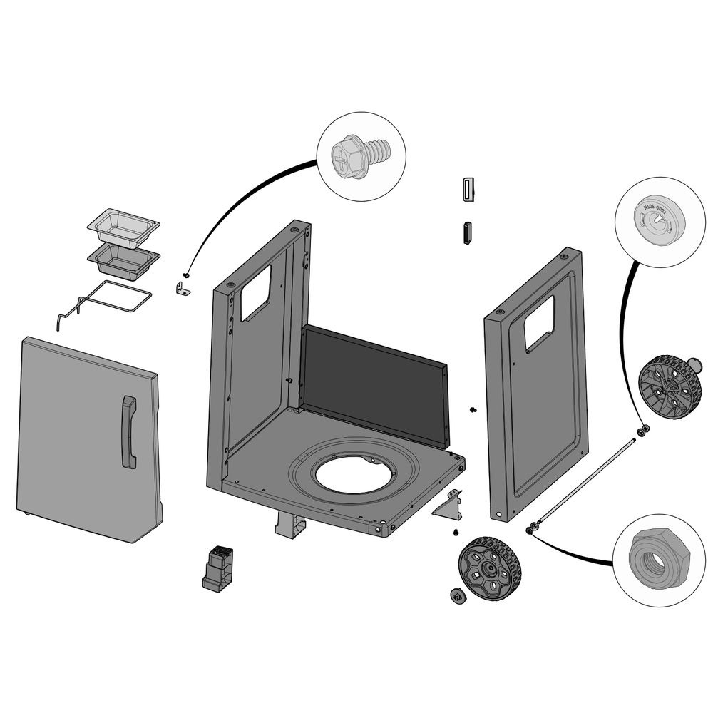 Cart Diagram and Parts List for F365DNGT  Napoleon Built-In Cooking