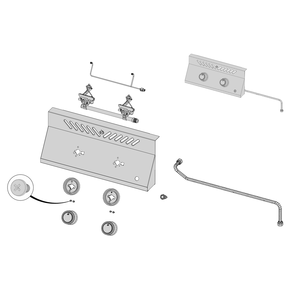 Control Panel Diagram and Parts List for BIB18PBPSS  Napoleon Grill