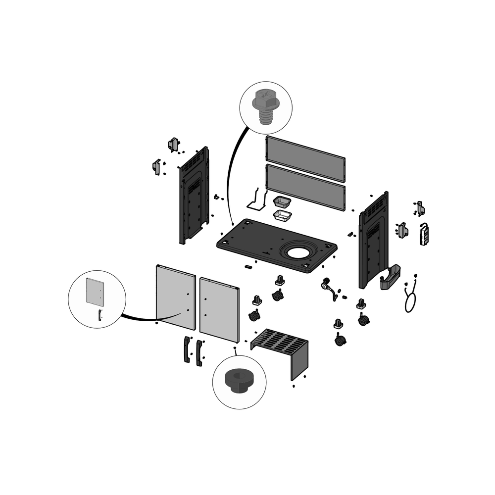 Cart Diagram and Parts List for RSE625RSIBNSS-1  Napoleon Built-In Cooking
