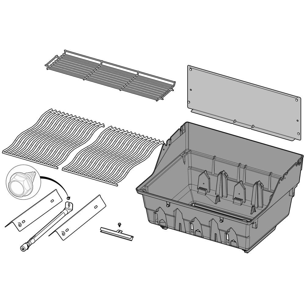 Base Assembly Diagram and Parts List for RXT425SIBNK-1  Napoleon Built-In Cooking