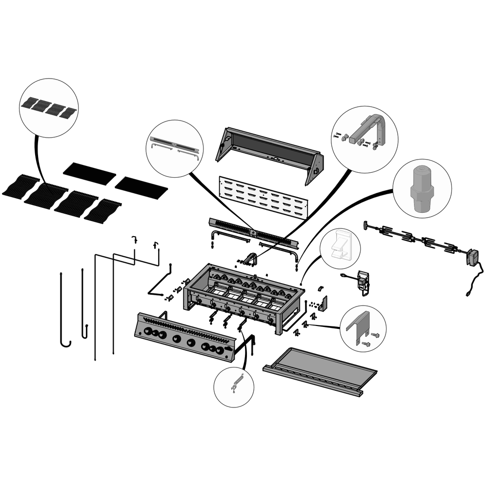 Base Diagram and Parts List for BIG44RBPSS  Napoleon Built-In Cooking