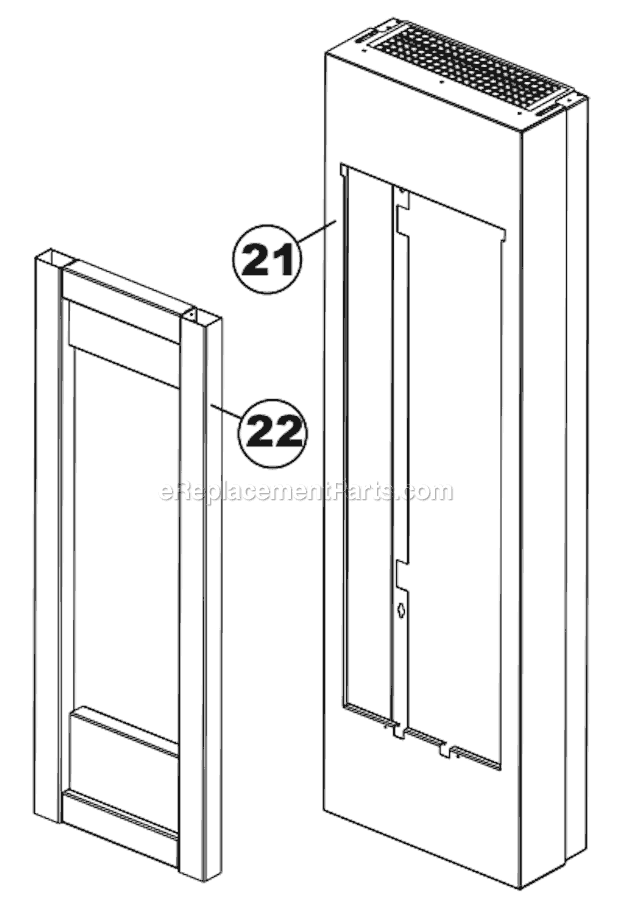Page B Diagram and Parts List for GVFT8P  Napoleon Heating Stove