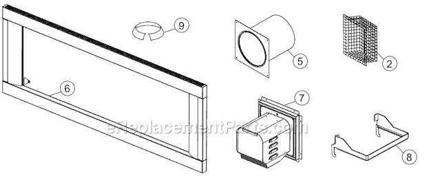 Page B Diagram and Parts List for LHD50SSN2  Napoleon Heating Stove