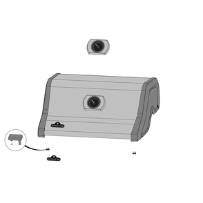 Lid Diagram and Parts List for RSE425RSIBNSS-1  Napoleon Built-In Cooking