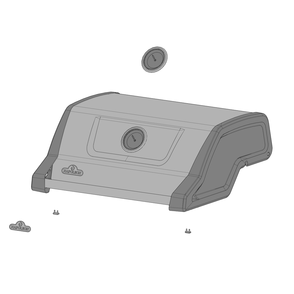 Lid Diagram and Parts List for F425DPGT  Napoleon Built-In Cooking