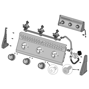 Control Panel Diagram and Parts List for RXT425PSS-1  Napoleon Built-In Cooking