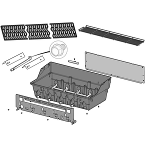 Base Assembly Diagram and Parts List for RXT625SIBNK-1  Napoleon Built-In Cooking