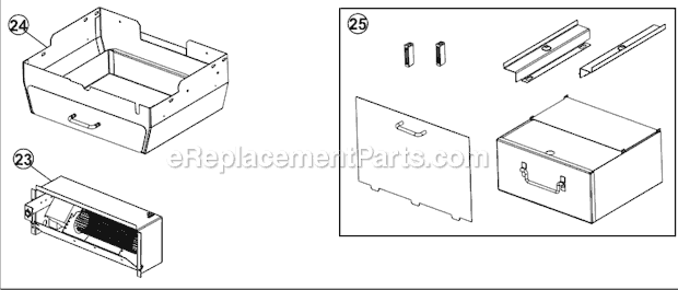 Page B Diagram and Parts List for 2100  Napoleon Heating Stove