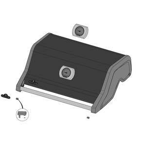 Lid Diagram and Parts List for RXT525SIBNK-1  Napoleon Built-In Cooking