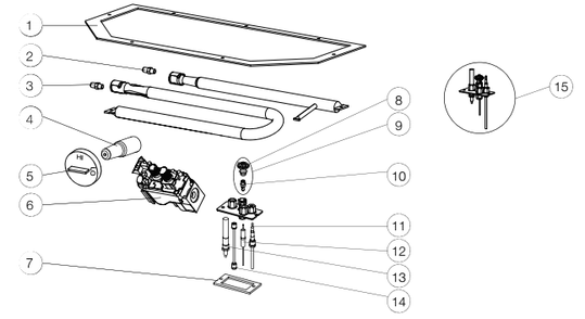 Part Location Diagram of W010-0175 Napoleon Turbo Valve - Lp