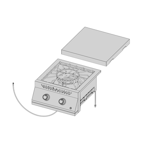 Main Exploded Diagram and Parts List for BIB18PBNSS  Napoleon Grill