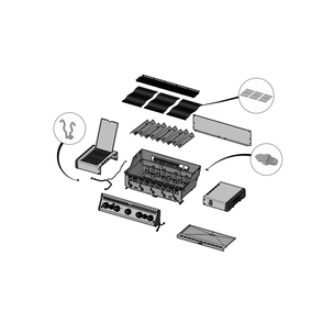 Base Diagram and Parts List for RSE625RSIBPSS-1  Napoleon Built-In Cooking