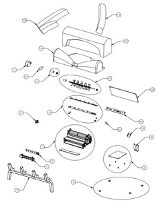 Part Location Diagram of G010-0081-SER Napoleon Control Panel