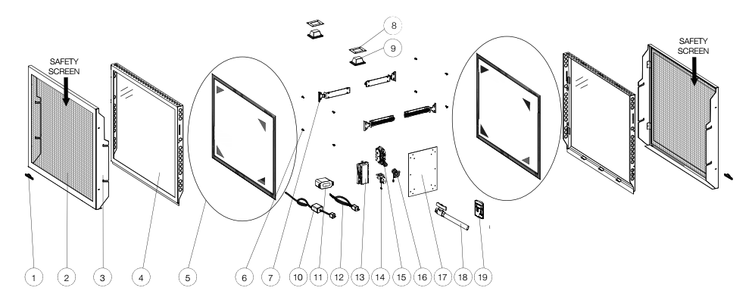 Part Location Diagram of W562-0060 Napoleon Door Gasket Kit