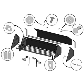 Hood Diagram and Parts List for BIPRO665RBPSS-3  Napoleon Built-In Cooking