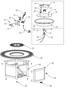 Section_1 Diagram and Parts List for KENS3-BZ  Napoleon Outdoor Heater