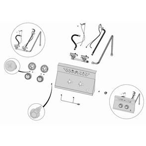 Control Panel Diagram and Parts List for BIB12RTNSS  Napoleon Grill
