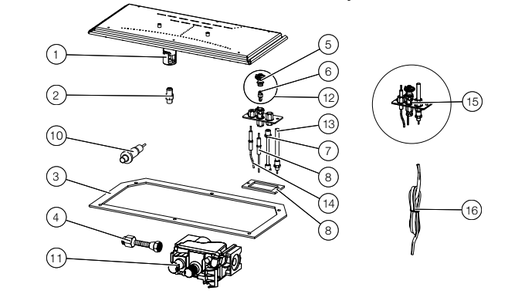 Section_3 Diagram and Parts List for B42NTR  Napoleon Fireplace & Insert