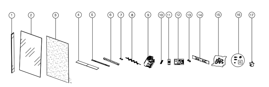 Section_1 Diagram and Parts List for NEFVC32H  Napoleon Fireplace & Insert