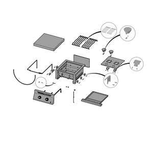 Main Exploded Diagram and Parts List for BIB18RTNSS  Napoleon Grill