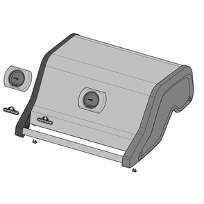 Lid Diagram and Parts List for RXT425SIBPSS-1  Napoleon Built-In Cooking