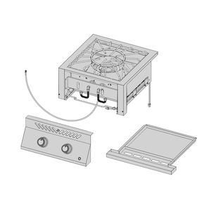 Base Diagram and Parts List for BIB18PBPSS  Napoleon Grill