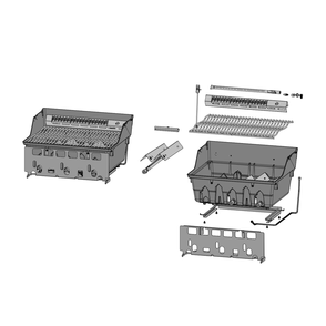 Base Assembly Diagram and Parts List for RSE425RSIBNSS-1  Napoleon Built-In Cooking