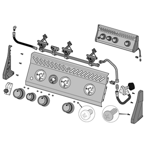 Control Panel Diagram and Parts List for RXT425SIBPSS-1  Napoleon Built-In Cooking