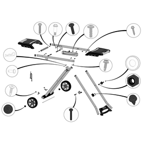 Cart Diagram and Parts List for TQ285X-BL-1  Napoleon Built-In Cooking