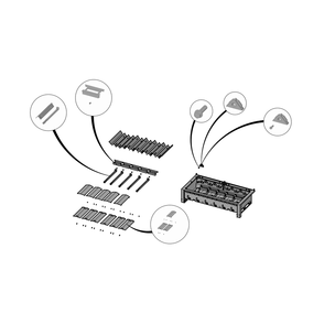 Part Location Diagram of N370-0822 Napoleon KIT BRACKET, SEAR PLATE MOUNT
