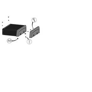 Side Shelf Diagram and Parts List for R425NK-1  Napoleon Built-In Cooking