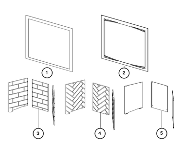 Part Location Diagram of ZEX36BK Napoleon Zen Front (Black)