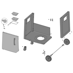 Cart Diagram and Parts List for F425DPGT  Napoleon Built-In Cooking