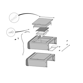 Part Location Diagram of S81006 Napoleon Infrared Side Burner Screen Fo
