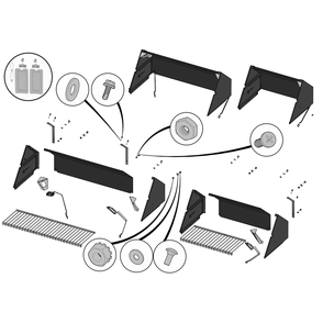 Part Location Diagram of N010-0934 Napoleon ASSY, HOOD GRY BIPRO/PRO825-1 SMALL