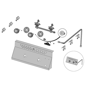 Control Panel Diagram and Parts List for BIB18IRNSS  Napoleon Grill