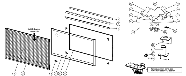 Part Location Diagram of W667-0018-SER Napoleon Gasket Tape (X4)