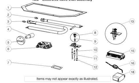 Section_1 Diagram and Parts List for GDS50-1NSB  Napoleon Heating Stove