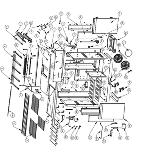 Part Location Diagram of N080-0401-GY1SG Napoleon Bracket Side Shelf