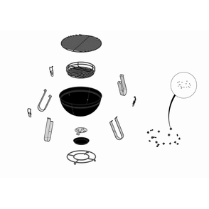 Base Diagram and Parts List for NK14K-LEG-3  Napoleon Grill