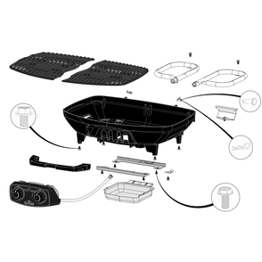 Base Diagram and Parts List for TQ285X-BL-1  Napoleon Built-In Cooking