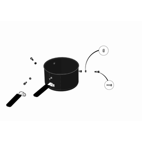 Ash Pan Assembly Diagram and Parts List for PRO22K-LEG-3  Napoleon Grill